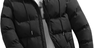 Men’s Winter with Hood Puffer Jacket Thicken Insulated Warm Down Coat Windproof Waterproof Hooded Puffy Jackets