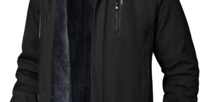 donhobo Men’s Waterproof Ski Hiking Jackets,Men’s Outdoor Warm Fleece Jackets,Winter Snowboarding Jackets,Hiking Walking Coat with Detachable Hood