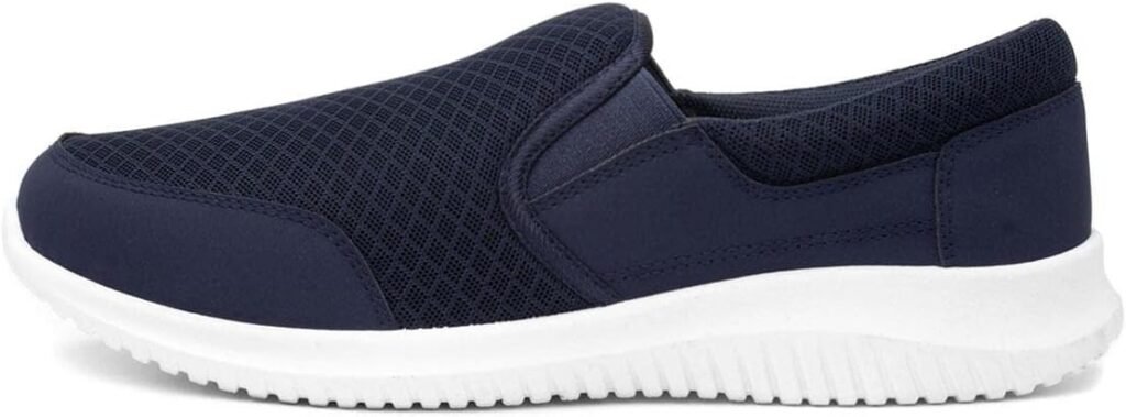 XL Barney Mens Blue Mesh Slip On Casual Trainer