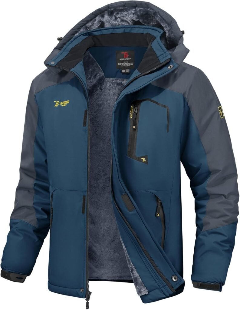 YSENTO Mens Waterproof Ski Winter Jacket Outdoor Warm Windproof Fleece Coats with Hood YSENTO Mens Waterproof Ski Winter Jacket Outdoor Warm Windproof Fleece Coats with Hood