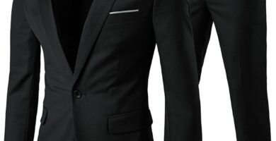 Allthemen Mens Suits 2 Piece Slim Fit Wedding Dress Suit One Button Business Suit Blazer Jackets Trousers Allthemen Mens Suits 2 Piece Slim Fit Wedding Dress Suit One Button Business Suit Blazer Jackets Trousers