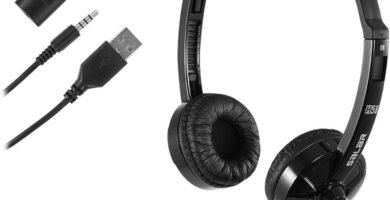 USB Headset with Microphone Noise Cancelling & Audio Controls, Stereo PC Headphone for Business Skype Call Center Office Computer, Clearer Voice, Super Light, Ultra Comfort (1-Black) USB Headset with Microphone Noise Cancelling & Audio Controls, Stereo PC Headphone for Business Skype Call Center Office Computer, Clearer Voice, Super Light, Ultra Comfort (1-Black)