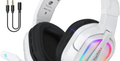 Fachixy「2024 New」FC-200 Foldable Gaming Headset for PS4/PC/Xbox/Nintendo Switch, PS5 Headset with ENC Mic, 3.5mm Gaming Headphones with RGB Light Fachixy「2024 New」FC-200 Foldable Gaming Headset for PS4/PC/Xbox/Nintendo Switch, PS5 Headset with ENC Mic, 3.5mm Gaming Headphones with RGB Light