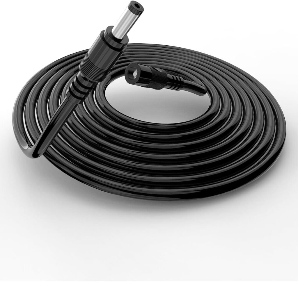 Tonton 15W 3M DC Extension Cable, Compatible with Amazon Echo Dot (3rd 4th Gen), Echo Show 5 (1st 2nd Gen), Echo Spot, Echo Dot 3rd with Clock, Fire TV Cube Etc., 20AWG Pure Copper Wire(Black) Tonton 15W 3M DC Extension Cable, Compatible with Amazon Echo Dot (3rd 4th Gen), Echo Show 5 (1st 2nd Gen), Echo Spot, Echo Dot 3rd with Clock, Fire TV Cube Etc., 20AWG Pure Copper Wire(Black)