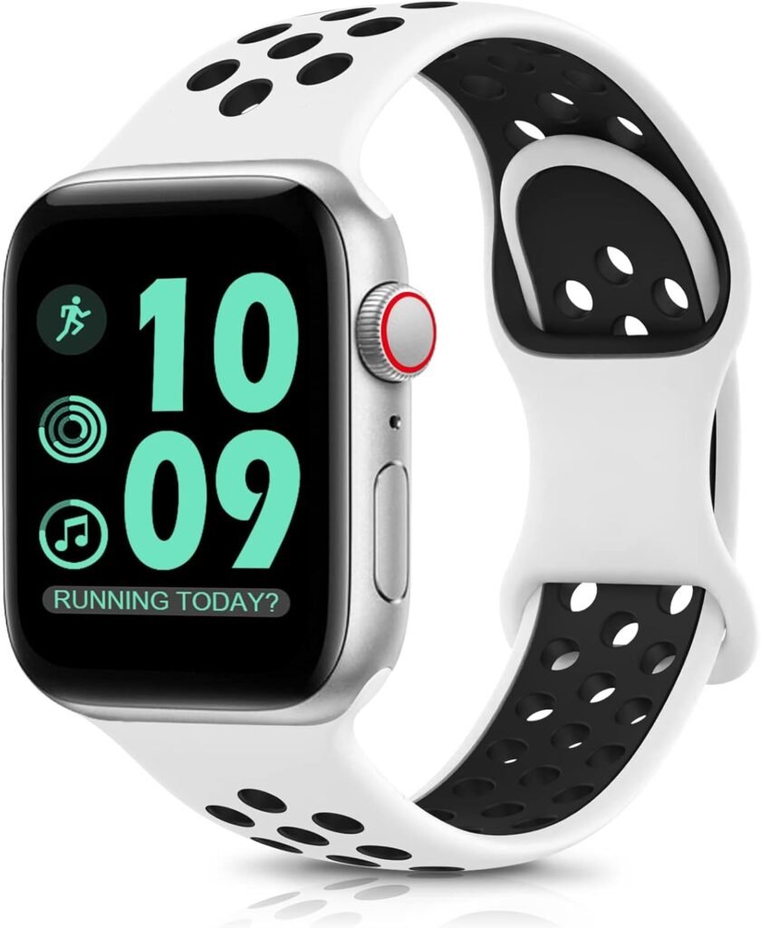 DigiHero Sport Straps Compatible with Apple Watch 41mm 40mm 38mm 49mm 46mm 45mm 44mm 42mm for Women Men, Breathable Soft Silicone Replacement Wrist Strap for iWatch Series 10/9/8/7/6/5/4/3/SE/Ultra C DigiHero Sport Straps Compatible with Apple Watch 41mm 40mm 38mm 49mm 46mm 45mm 44mm 42mm for Women Men, Breathable Soft Silicone Replacement Wrist Strap for iWatch Series 10/9/8/7/6/5/4/3/SE/Ultra C