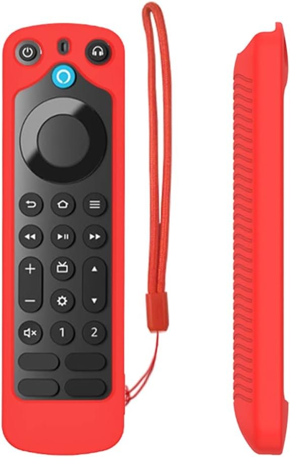 CRGANGZY Washable Remote Control Protective Covers with Lanyard Television Remote Control Case Anti Lost Replacement All Inclusive for Amazon Alexa Voice Remote Pro for Fire TV