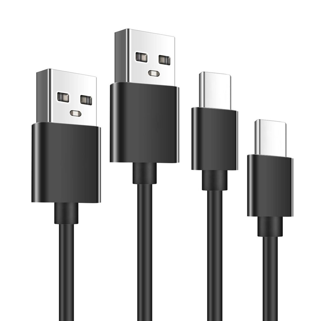 2 Packs Type C Cable for Motorola Droid Z/Z Force/Z Play Amazon Fire TV Stick, New Fire HD 8 HD 10(Made after 2019) Charger Cords for Android Phone AC/DC Home Wall Adapter Cable