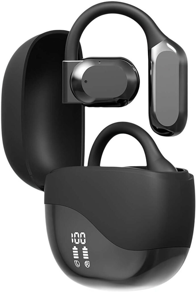 2024 New Translation Earbuds, 58h Long Time Lasting Translation Earbuds, Wireless Translation Earbuds, Smart Noise-cancelling Wireless Translation Headphones, Suit for Business Meeting (Black)