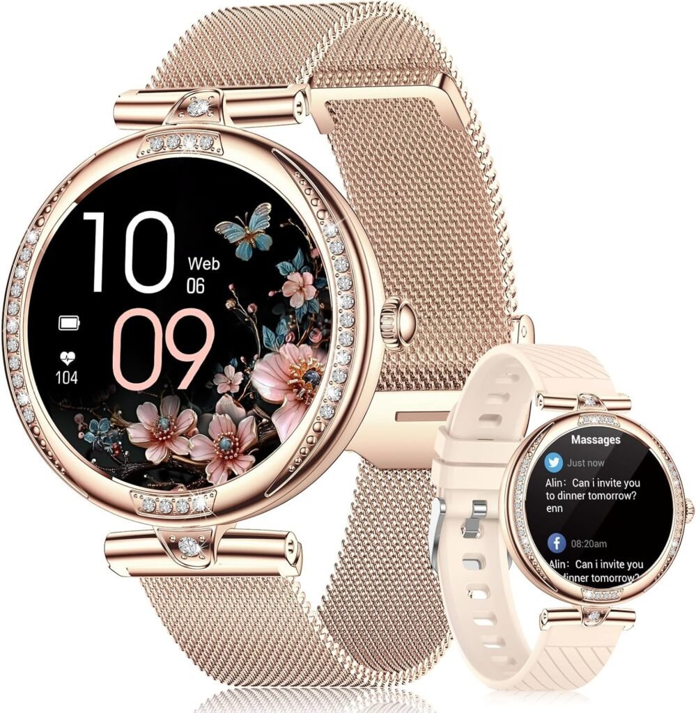 2025 Newest 1.91″ Smart Watch for Women,Answer/Make Calls Fitness Watch with Heart Rate Sleep Monitor,Step Counter, 100+Sports Modes,Activity Trackers IP68 Waterproof Smart Watch for Android iOS 2025 Newest 1.91″ Smart Watch for Women,Answer/Make Calls Fitness Watch with Heart Rate Sleep Monitor,Step Counter, 100+Sports Modes,Activity Trackers IP68 Waterproof Smart Watch for Android iOS
