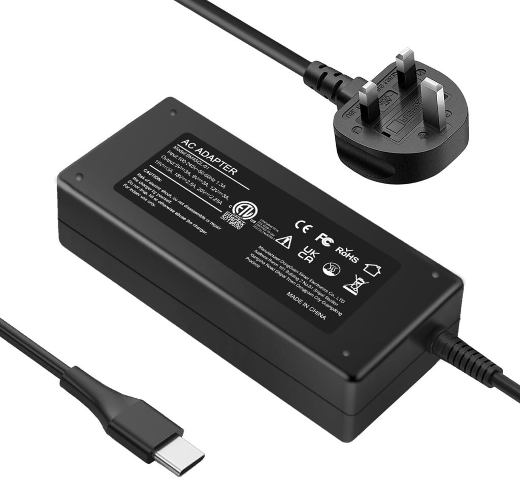45W Type C AC Adapter Charger for HP Chromebook X360, Spectre X360,Elite x2; L enovo Chromebook 100e 300e 500e s330 c340 s340 Laptop, Acer Chromebook Dell Chromebook, Xps and more USB-C Power Supply 45W Type C AC Adapter Charger for HP Chromebook X360, Spectre X360,Elite x2; L enovo Chromebook 100e 300e 500e s330 c340 s340 Laptop, Acer Chromebook Dell Chromebook, Xps and more USB-C Power Supply