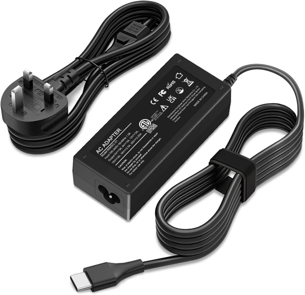 45W USB C Type C Chromebook Laptop Fast Charger for HP Spectre Lenovo Yoga Thinkpad Acer Dell Latitude Asus Samsung Google Pixel Huawei Matebook Power Adapter Type C Tablets & Phones