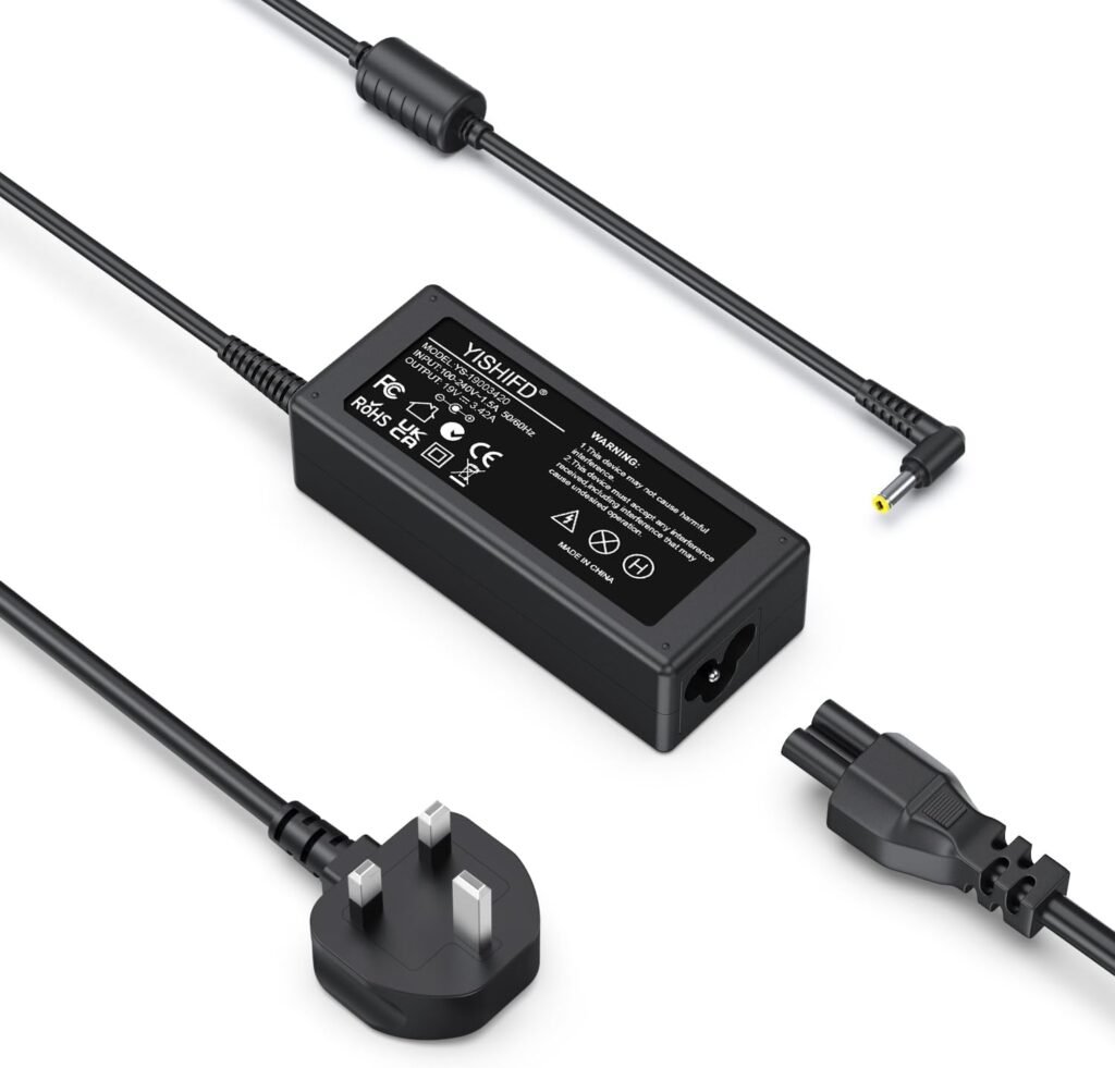 65W Acer Laptop Charger for Acer Aspire 5 /A515-55/A515-56/A515-46/A515-54/A514-54-501z/54-55ZD/A515-54G-73WC/54G-54QQ, 19V 3.42A Power AC Adapter for Aspire E1/E5/E15/ES1/V3/V5/V7/R3/R7(5.5mm*1.7mm)