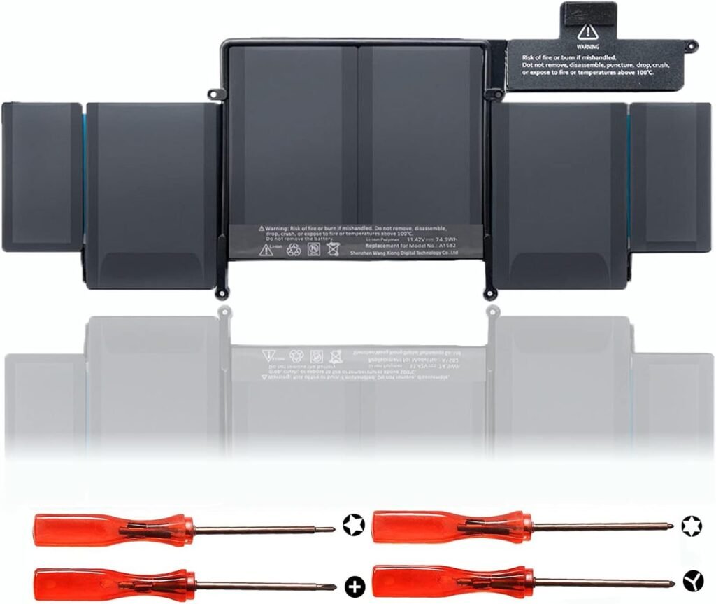 A1582 A1493 A1502 Laptop Battery Replacement for MacBook Pro 13 inch Retina A1502 (Late 2013 Mid 2014 and Early 2015) A1493(Late 2013,Mid 2014 Version) A1582 ME864 ME865 Laptop Battery