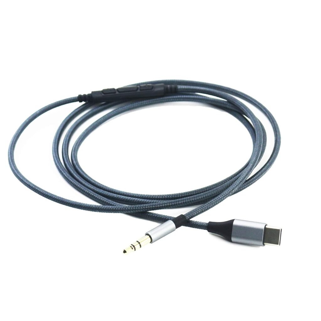 ABLET USB C to 3.5mm Audio Cable Remote Volume Mic Compatible with Sony/Philips/Skullcandy other headphones for car aux/audio players with 3.5mm port, Compatible with iPhone 15, Compatible with iPad
