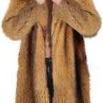 AMhomely Men’s Faux Fur Coat Fluffy Cardigan Male Thicked Cardigan Coat Thermal Longline Coats Turndown Collar Winter Outerwear Ski Skat Outfit Outerwear Overcoats