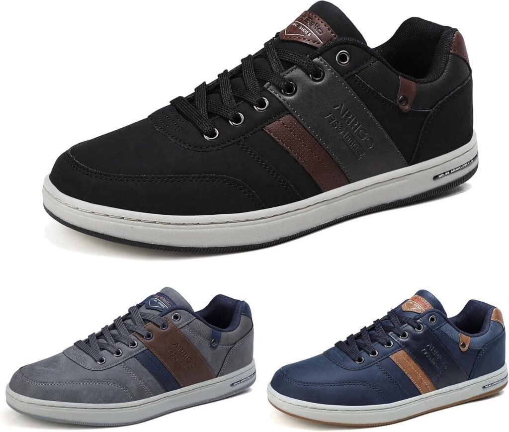 ARRIGO BELLO Casual Shoes Mens Trainers Walking Shoe Skate Athletic Formal Classic Sneakers Men Size 7-11UK