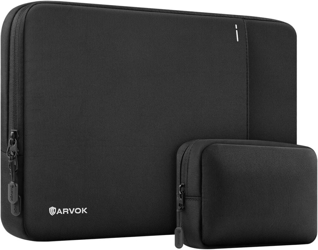 ARVOK 360° Protective Laptop Sleeve Compatible with MacBook Air M2/A2941 Pro A1990(2023) MacBook Pro M2/M1 Pro/Max A2779(2023-2021), Water-Resistant Laptop Case with Organized Accessory Pouch