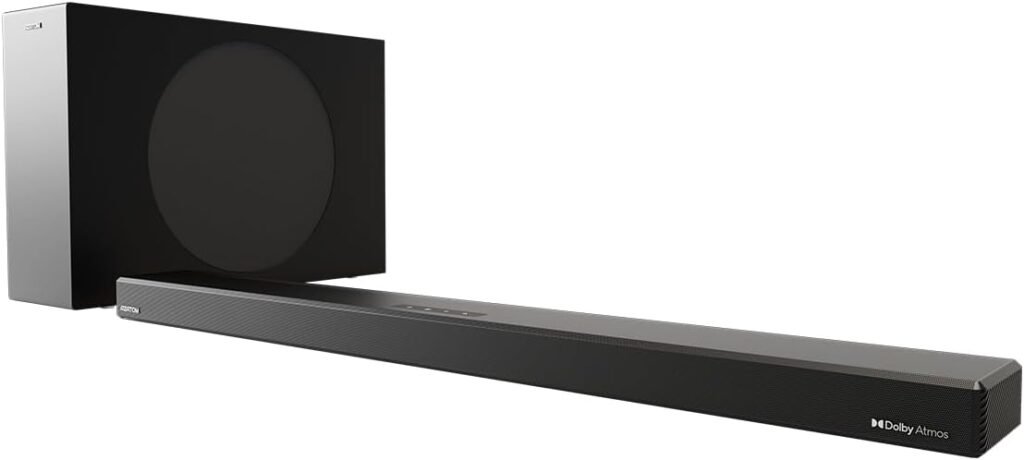 AZATOM Pulsar PR500 Dolby Atmos Soundbar with Wireless Subwoofer 2.1.2, 240W High Resolution Surround Sound Home Theatre Entertainment, HDMI eARC, ARC, Optical, Bluetooth AZATOM Pulsar PR500 Dolby Atmos Soundbar with Wireless Subwoofer 2.1.2, 240W High Resolution Surround Sound Home Theatre Entertainment, HDMI eARC, ARC, Optical, Bluetooth
