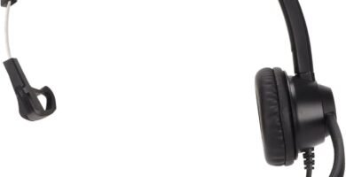 Akozon Telephone Headset, R J9 Corded Business Headphone with Mic for Landline Customer Service Headset RJ9 Noise Cancelling Unilateral Akozon Telephone Headset, R J9 Corded Business Headphone with Mic for Landline Customer Service Headset RJ9 Noise Cancelling Unilateral