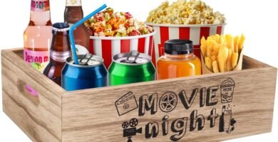 Aksipo Movie Night Snack Organizer with Handles, Wooden Movie Night Snack Trays for Cinema Movie Party, Reusable Snack Holder Snack Boxes for Home Kitchen Countertop Chips Candy Popcorn Supplies Aksipo Movie Night Snack Organizer with Handles, Wooden Movie Night Snack Trays for Cinema Movie Party, Reusable Snack Holder Snack Boxes for Home Kitchen Countertop Chips Candy Popcorn Supplies