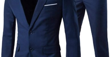 Allthemen Mens Suits 2 Piece Slim Fit Wedding Dress Suit Two Buttons Business Suit Blazer Casual Jackets Trousers Allthemen Mens Suits 2 Piece Slim Fit Wedding Dress Suit Two Buttons Business Suit Blazer Casual Jackets Trousers