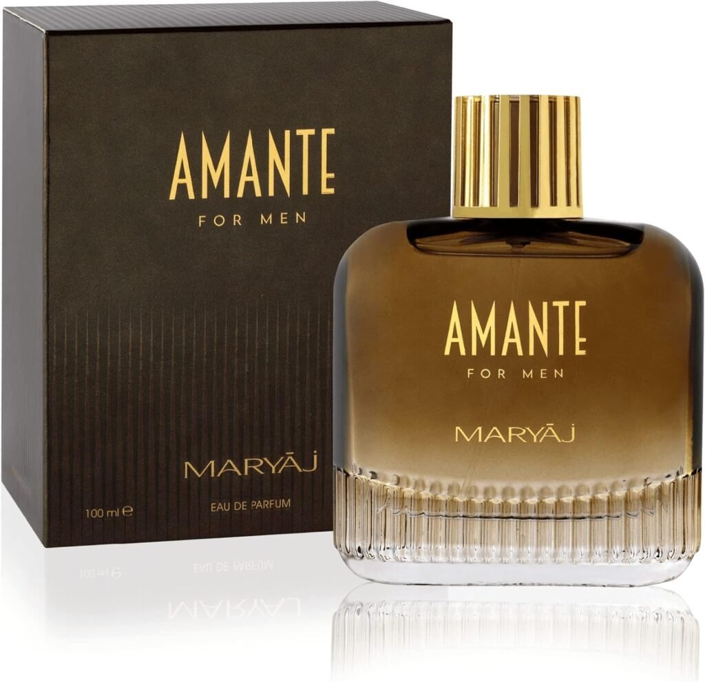 Amante 100ml by Maryaj Eau De Parfum – Refreshing Citrus Strong Woody Fragrance – Perfume for Men