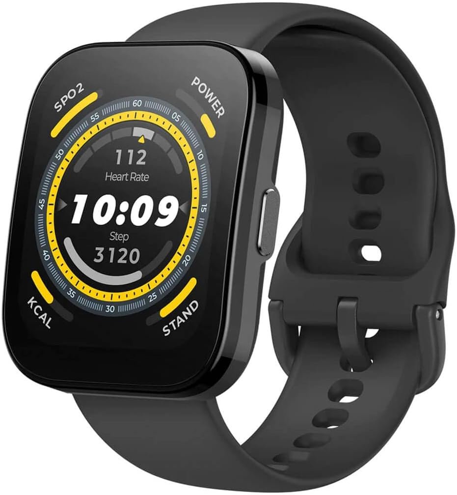 Amazfit Bip 5 Smart Watch, 46mm, Bluetooth Calling, Alexa Built-in, GPS Tracking, 10-day Long Battery Life, Health Fitness Tracker With Heart Rate, Blood Oxygen Monitoring – Black Amazfit Bip 5 Smart Watch, 46mm, Bluetooth Calling, Alexa Built-in, GPS Tracking, 10-day Long Battery Life, Health Fitness Tracker With Heart Rate, Blood Oxygen Monitoring – Black