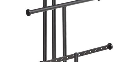 Amazon Basics Four-Tiered Jewellery Tree Stand – Walnut/Black Amazon Basics Four-Tiered Jewellery Tree Stand – Walnut/Black