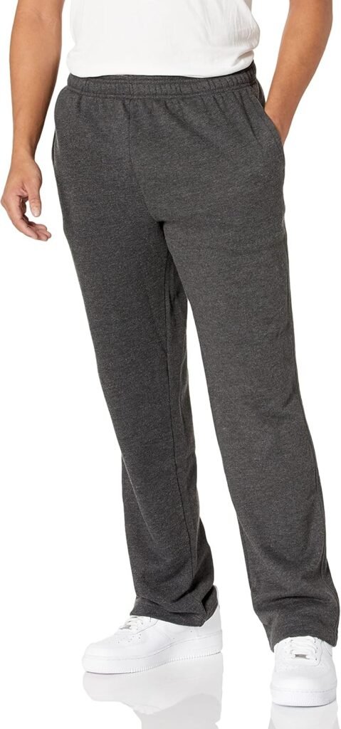 Amazon Essentials Men’s Fleece Open Bottom Sweatpant (Available in Big and Tall) Amazon Essentials Men’s Fleece Open Bottom Sweatpant (Available in Big and Tall)