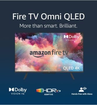 Amazon Fire TV 43-inch Omni QLED series 4K (Newest gen) | UHD smart TV, Dolby Vision IQ, hands free with Alexa