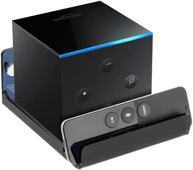Amazon Fire TV Stand, Amazon Fire TV Wall Holder, Transparent Wall Mount Holder, Amazon Fire TV Accessories, Space Saving, Easy Operation (Amazon Fire TV, Black) Amazon Fire TV Stand, Amazon Fire TV Wall Holder, Transparent Wall Mount Holder, Amazon Fire TV Accessories, Space Saving, Easy Operation (Amazon Fire TV, Black)