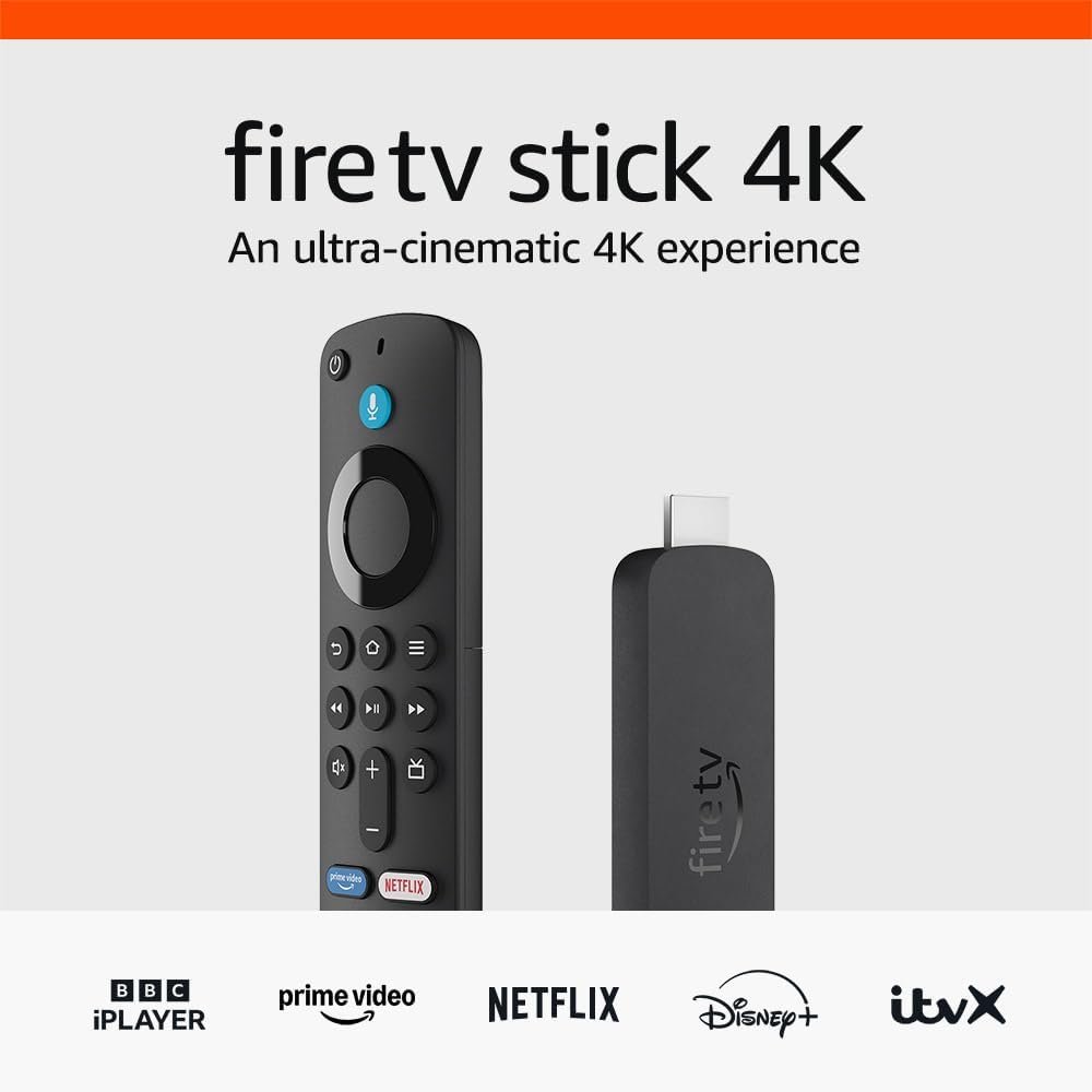 Amazon Fire TV Stick 4K streaming device (Newest gen) | supports Wi-Fi 6, Dolby Vision/Atmos, HDR10+ Amazon Fire TV Stick 4K streaming device (Newest gen) | supports Wi-Fi 6, Dolby Vision/Atmos, HDR10+