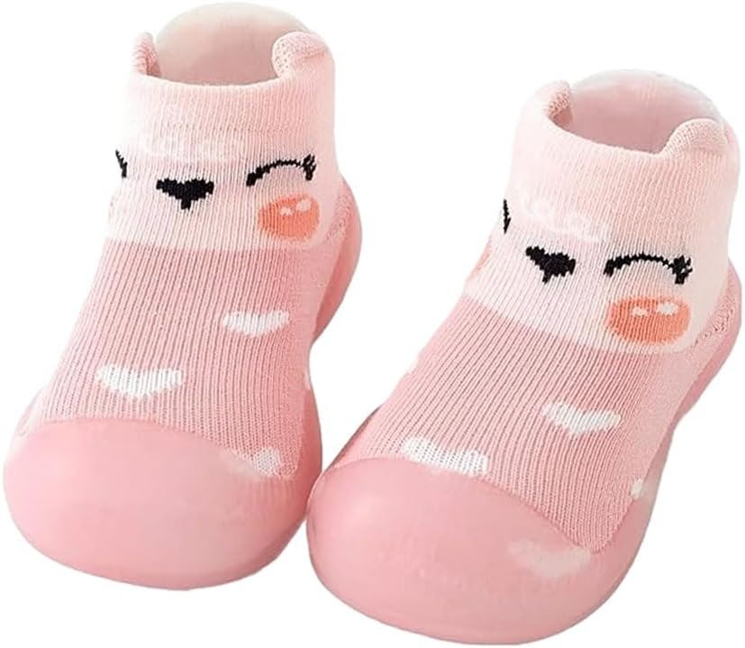 Anti Slip Baby Toddler Socks Shoes Cartoon Baby First Walking Shoes with Soft Sole for Girl Boy 0-24 Months Indoor Anti Slip Baby Toddler Socks Shoes Cartoon Baby First Walking Shoes with Soft Sole for Girl Boy 0-24 Months Indoor