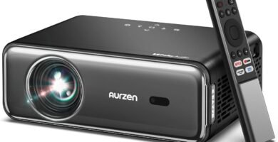 Aurzen EAZZE D1 Pro Smart Portable Projector: NetfIix Officially, Auto Focus & Keystone, Dolby Audio & dbx-tv Total Sonics, Full HD 1080P WiFi Bluetooth Phone Projector for Home Cinema Bedroom Android Aurzen EAZZE D1 Pro Smart Portable Projector: NetfIix Officially, Auto Focus & Keystone, Dolby Audio & dbx-tv Total Sonics, Full HD 1080P WiFi Bluetooth Phone Projector for Home Cinema Bedroom Android
