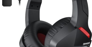 BINNUNE Wireless Gaming Headset with Microphone for PS5, PS4, PC, NS, Mac, 7.1 Crystal-Stereo Bluetooth Headphones, PS5 Headset Wireless 2.4GHz with Lossless Audio, 120 Hr Battery – Red BINNUNE Wireless Gaming Headset with Microphone for PS5, PS4, PC, NS, Mac, 7.1 Crystal-Stereo Bluetooth Headphones, PS5 Headset Wireless 2.4GHz with Lossless Audio, 120 Hr Battery – Red