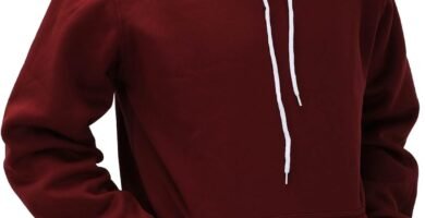 BOTCAM Hoodies Sports and Fitness Hoodie for Men Plain Pullover Slim Fit Brushed Winter Sports Top Hoodie Blue Men