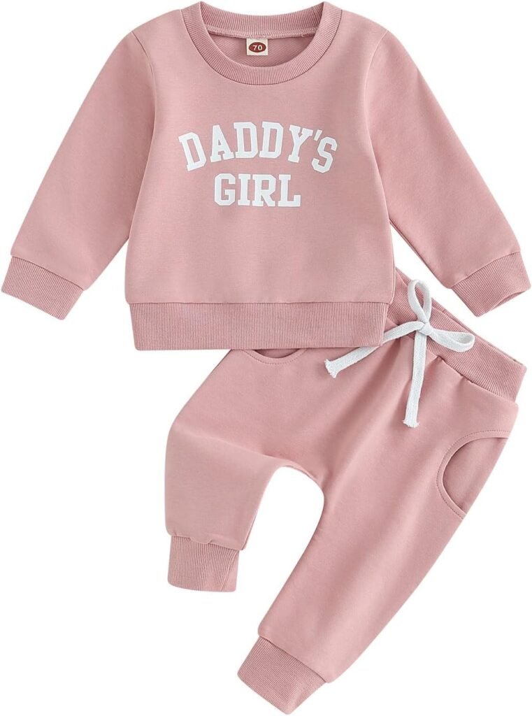 Baby Girls Clothes Long Sleeve Crewneck Pullover Sweatshirts Pants Set Toddler Fall Winter Cute 2pcs Outfits Baby Girls Clothes Long Sleeve Crewneck Pullover Sweatshirts Pants Set Toddler Fall Winter Cute 2pcs Outfits