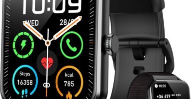 Blackview Smart Watch for Men Women (Answer/Make Call & AI Voice), 1.85″ HD Fitness Watch with Heart Rate/SpO2/Sleep/Stress Monitor, 110+ Sports Waterproof Activity Tracker, Smartwatch for Android iOS Blackview Smart Watch for Men Women (Answer/Make Call & AI Voice), 1.85″ HD Fitness Watch with Heart Rate/SpO2/Sleep/Stress Monitor, 110+ Sports Waterproof Activity Tracker, Smartwatch for Android iOS