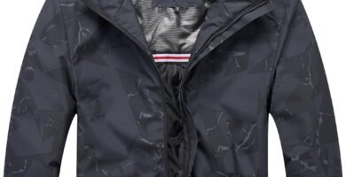 Blu Apparel Mens Padded Waterproof Coat Quilted Rain Jacket for Men Warm Midweight Coat for Men