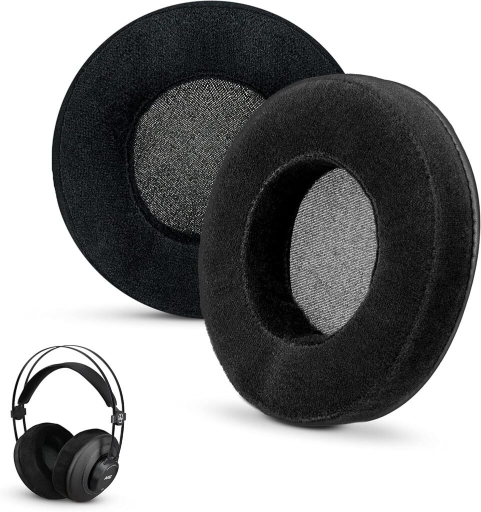 Brainwavz ROUND Replacement Memory Foam Earpads – Suitable For Many Other Large Over The Ear Headphones – Sennheiser, AKG, HifiMan, ATH, Philips, Fostex, Sony (Black-Velour) Brainwavz ROUND Replacement Memory Foam Earpads – Suitable For Many Other Large Over The Ear Headphones – Sennheiser, AKG, HifiMan, ATH, Philips, Fostex, Sony (Black-Velour)
