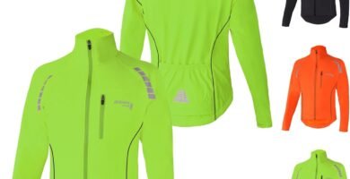 Brisk Bike Men’s Cycling Jackets Water Resistant Softshell Thermal Cycling Jackets Winter Waterproof Windproof Hi Vis cycling jacket Breathable & Lightweight men women cycling jacket