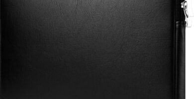 CCPK 15″ Laptop Case for MacBook Pro 15 Inch Sleeve Padded Carrying Case Bag 2020 2019 2016 Cover Compatible with 15.4 Apple Mac A1990 A1707 15.6″ ASUS VivoBook 15 In Protective Pouch PU Leather Black