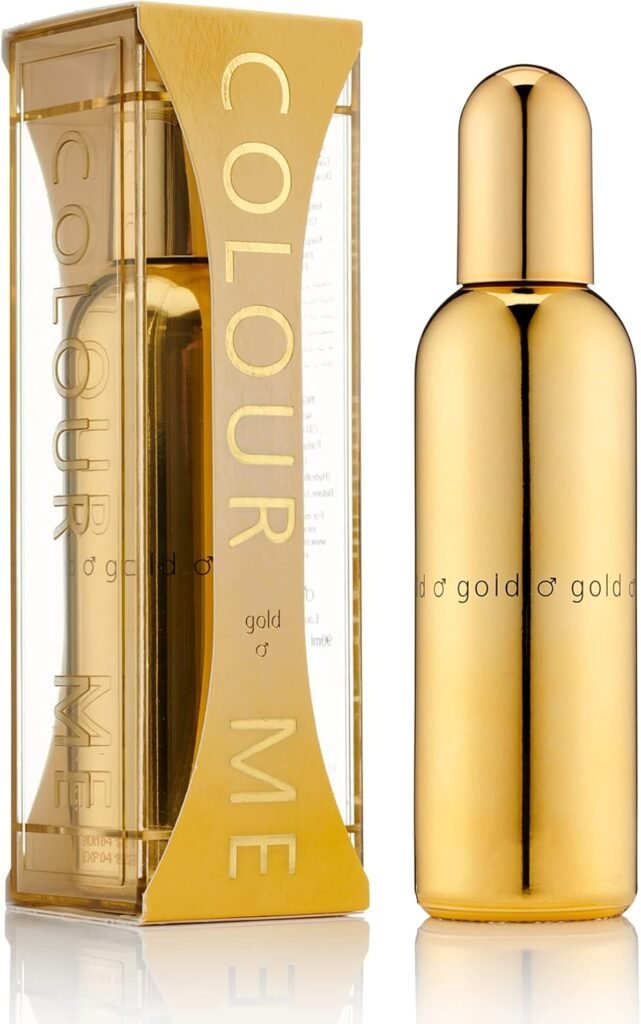COLOUR ME Gold Homme Perfume for Men. 90ml Eau de Parfum Men, Luxury Fragrance – Mens Aftershave, Long Lasting Fragrance for Men by Milton-Lloyd