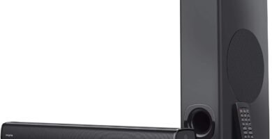 CREATIVE Stage 2.1 Channel Under-monitor Soundbar with Subwoofer for TV, Computers, and Ultrawide Monitors, Bluetooth/Optical Input/TV ARC/AUX-in, Remote Control and Wall Mounting Kit CREATIVE Stage 2.1 Channel Under-monitor Soundbar with Subwoofer for TV, Computers, and Ultrawide Monitors, Bluetooth/Optical Input/TV ARC/AUX-in, Remote Control and Wall Mounting Kit