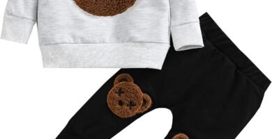 Carolilly 2PCs Newborn Toddler Baby Boy Clothes Set Long Sleeve Sweatshirt Hooded T-Shirt Bear Pullover Top Elastic Waist Long Pants Trousers with Pocket Tracksuits Carolilly 2PCs Newborn Toddler Baby Boy Clothes Set Long Sleeve Sweatshirt Hooded T-Shirt Bear Pullover Top Elastic Waist Long Pants Trousers with Pocket Tracksuits