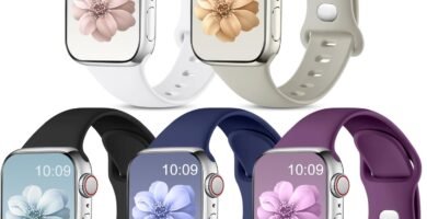 CeMiKa 5 Pack Straps Compatible for Apple Watch Strap 40mm 38mm 41mm 42mm 44mm 45mm 46mm 49mm, Soft Silicone Sport Strap for iWatch Strap Series 10 9 8 7 6 5 4 3 SE, Women Men, 38mm/40mm/41mm-S/M CeMiKa 5 Pack Straps Compatible for Apple Watch Strap 40mm 38mm 41mm 42mm 44mm 45mm 46mm 49mm, Soft Silicone Sport Strap for iWatch Strap Series 10 9 8 7 6 5 4 3 SE, Women Men, 38mm/40mm/41mm-S/M