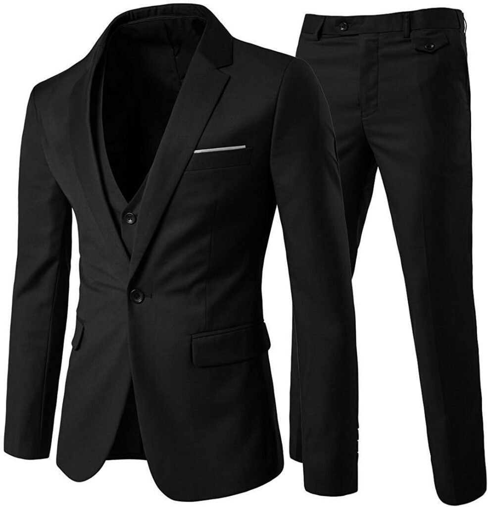 Cloudstyle Mens Suits 3 Piece Slim Fit Wedding Suit One Button Business Formal Blazer Jackets Waistcoat Trousers Cloudstyle Mens Suits 3 Piece Slim Fit Wedding Suit One Button Business Formal Blazer Jackets Waistcoat Trousers