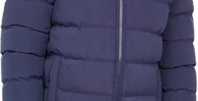 Crosshatch Mens Puffer Heavy Padded Fleece Lined Coat Jacket Fur Hooded Bubble