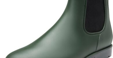 DREAM PAIRS Wellington Boots Men Ankle Wellies Short Chelsea Booties Waterproof Rain Boots Easier On and Off