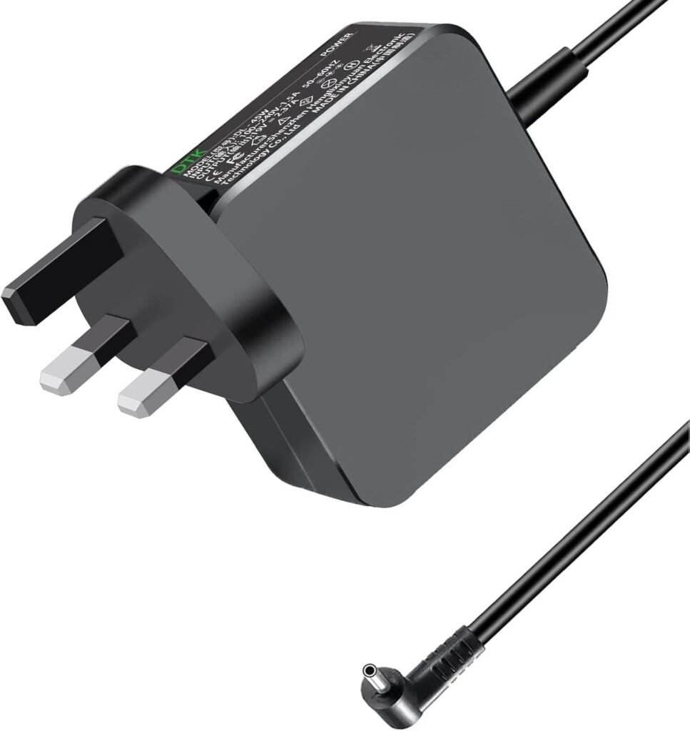 DTK Laptop Charger for Acer Aspire One Cloudbook Swift Acer Chromebook, 45W 19V 2.37A Power Cord Supply Lead AC Adapter Connector: 3.0 x 1.1mm (Not fit 5.5 X 1.7mm)